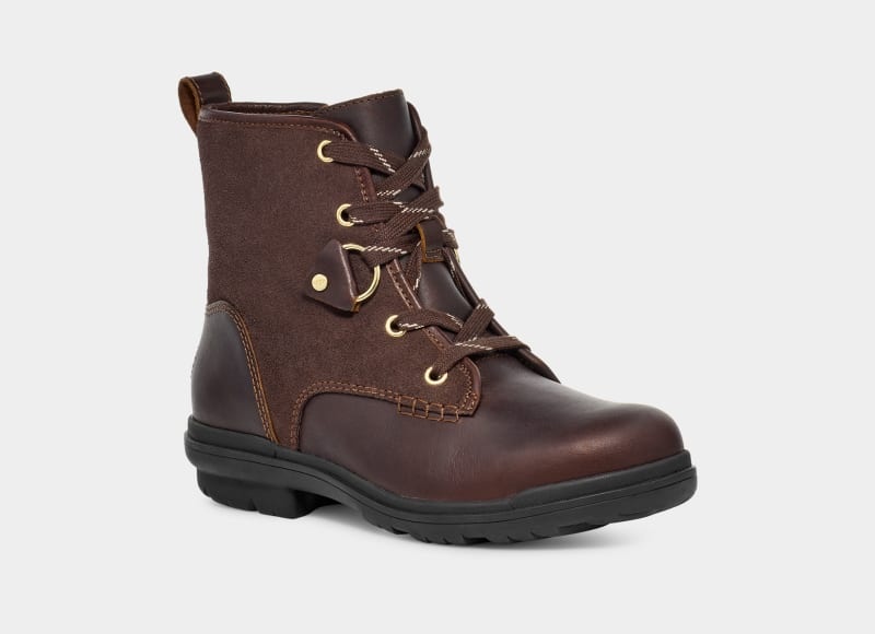 Brown Ugg Hapsburg Hiker Women's Ankle Boots | South Africa-8495027