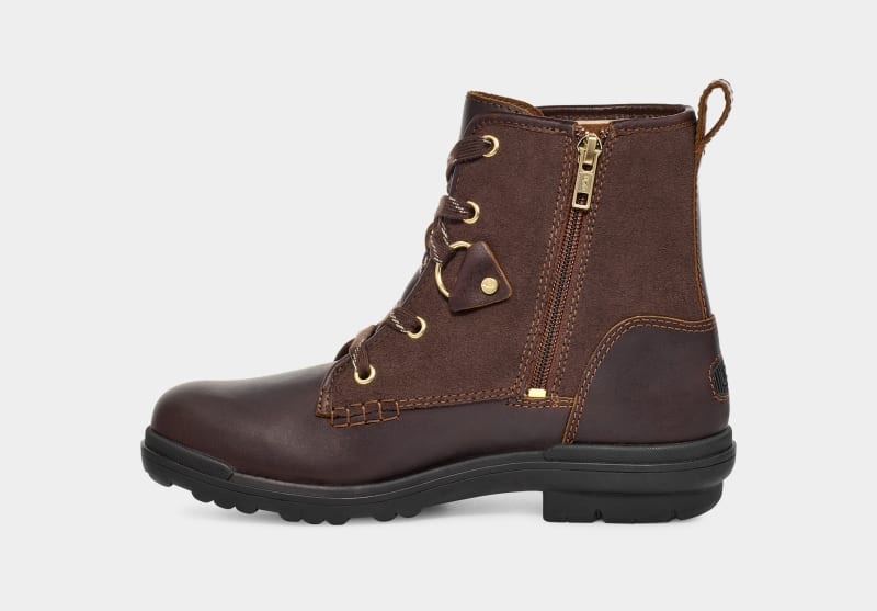 Brown Ugg Hapsburg Hiker Women's Ankle Boots | South Africa-8495027