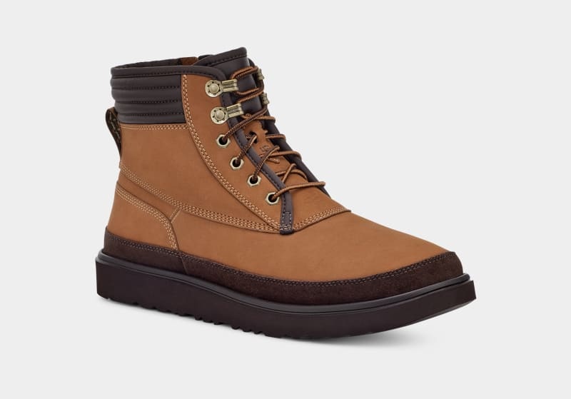 Brown Ugg Highland Sport Utility Weather Men's Boots | South Africa-6582430