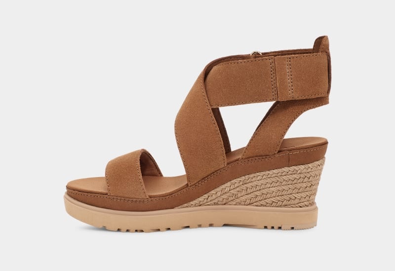 Brown Ugg Ileana Ankle Women's Sandals | South Africa-7108346