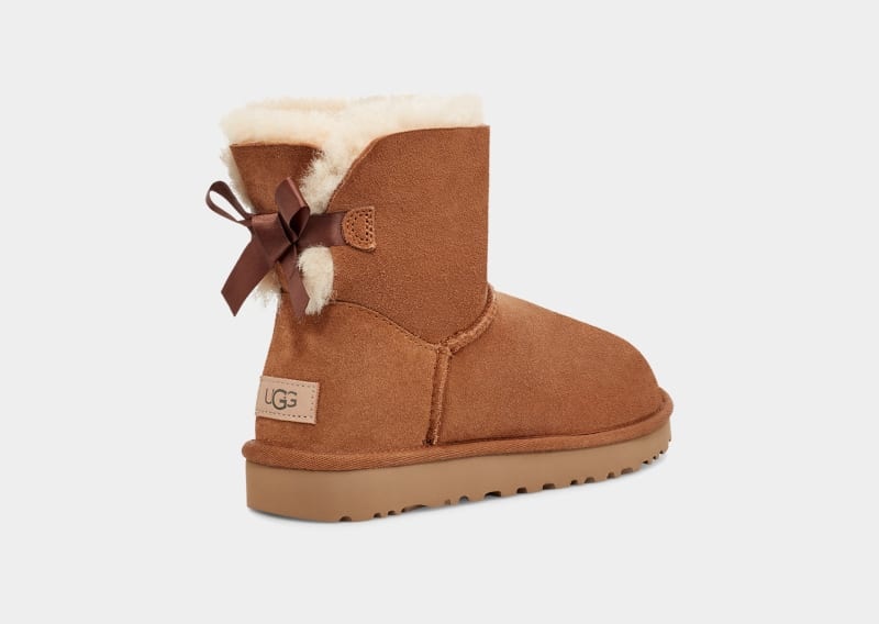 Brown Ugg Mini Bailey Bow Ii Women's Boots | South Africa-3625894