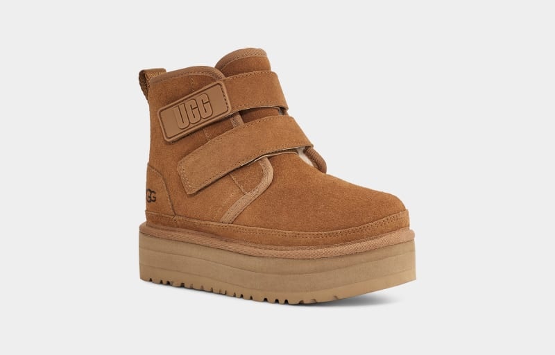 Brown Ugg Neumel Platform Kids' Boots | South Africa-4652831