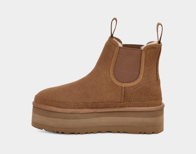 Brown Ugg Neumel Platform Women's Chelsea Boots | South Africa-2935714