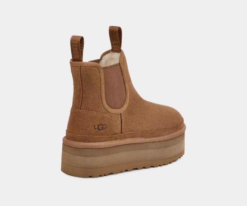 Brown Ugg Neumel Platform Women's Chelsea Boots | South Africa-2935714