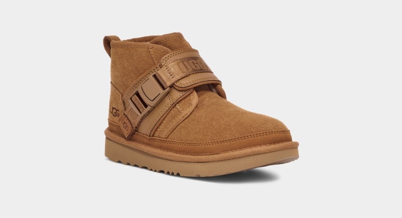 Brown Ugg Neumel Snapback Kids' Boots | South Africa-5396014