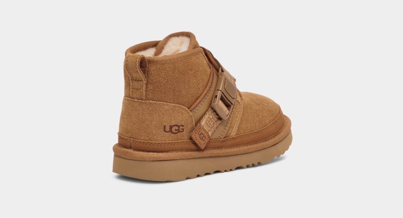 Brown Ugg Neumel Snapback Kids' Boots | South Africa-5396014