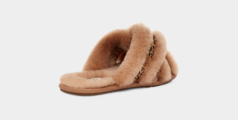 Brown Ugg Scuffita Speckles Women's Slippers | South Africa-0187643