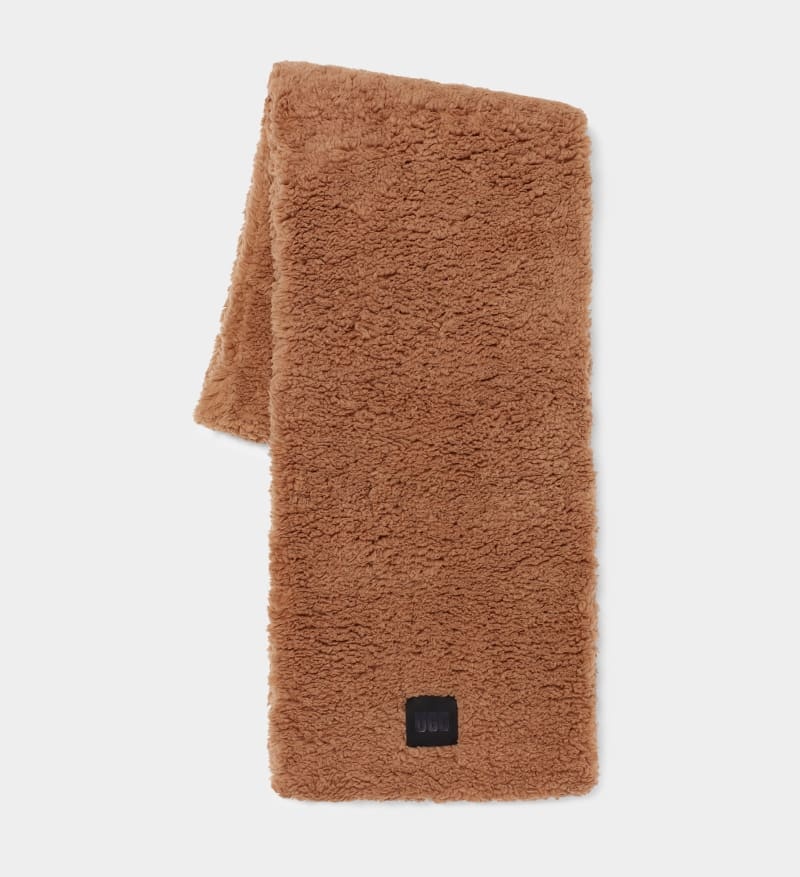 Brown Ugg Sherpa Oversized Women's Scarf | South Africa-8957302