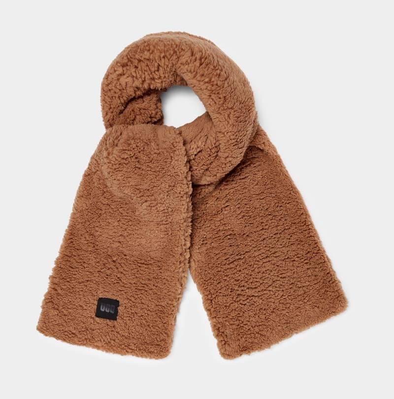 Brown Ugg Sherpa Oversized Women\'s Scarf | South Africa-8957302