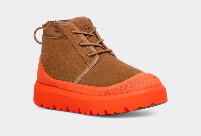 Brown / Orange Ugg Neumel Weather Hybrid Men's Boots | South Africa-1045683