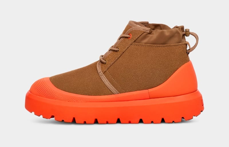 Brown / Orange Ugg Neumel Weather Hybrid Men's Boots | South Africa-1045683