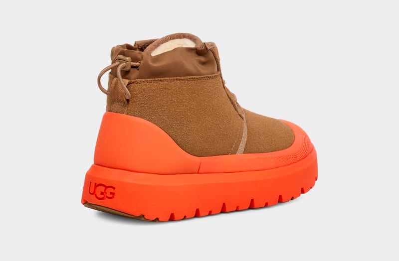 Brown / Orange Ugg Neumel Weather Hybrid Men's Boots | South Africa-1045683