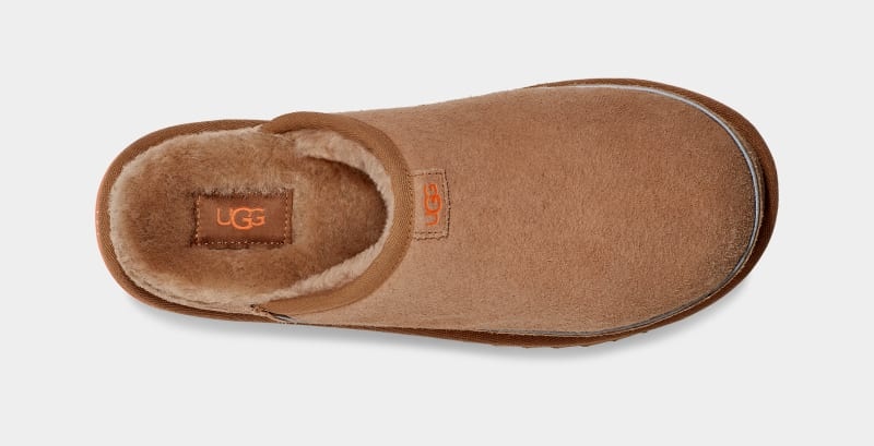 Brown / Orange Ugg Scuff Cali Wave Men's Slippers | South Africa-0387651