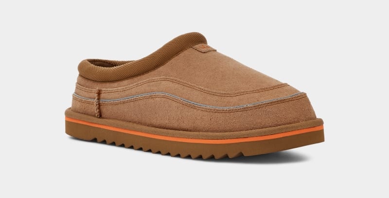 Brown / Orange Ugg Tasman Cali Wave Men's Clogs | South Africa-2947850