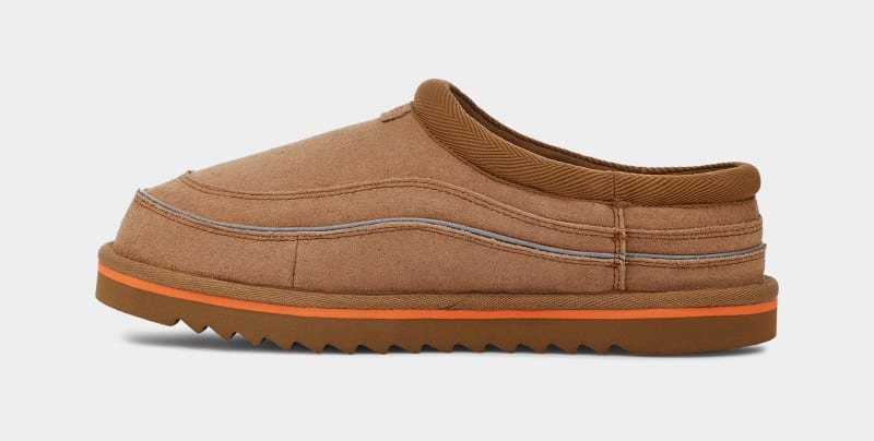 Brown / Orange Ugg Tasman Cali Wave Men's Clogs | South Africa-2947850