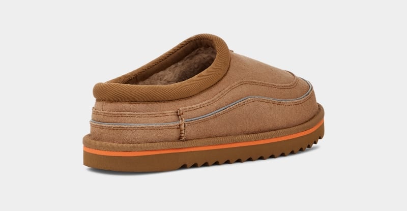 Brown / Orange Ugg Tasman Cali Wave Men's Clogs | South Africa-2947850