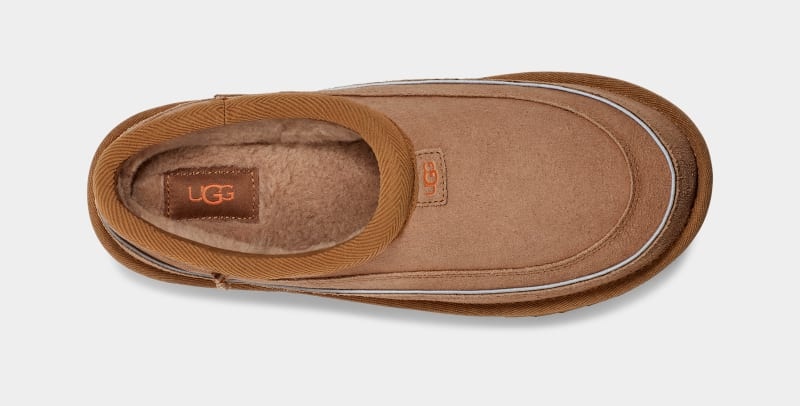 Brown / Orange Ugg Tasman Cali Wave Men's Clogs | South Africa-2947850