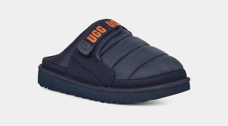 Dark Blue / Orange Ugg Dune Slip-On Lta Men's Slippers | South Africa-8570341