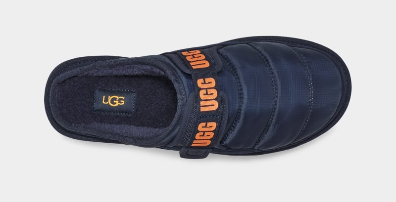 Dark Blue / Orange Ugg Dune Slip-On Lta Men's Slippers | South Africa-8570341