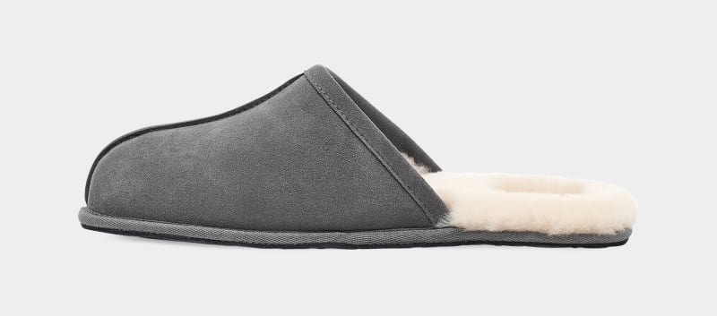 Dark Grey Ugg Scuff Men's Slippers | South Africa-7054138