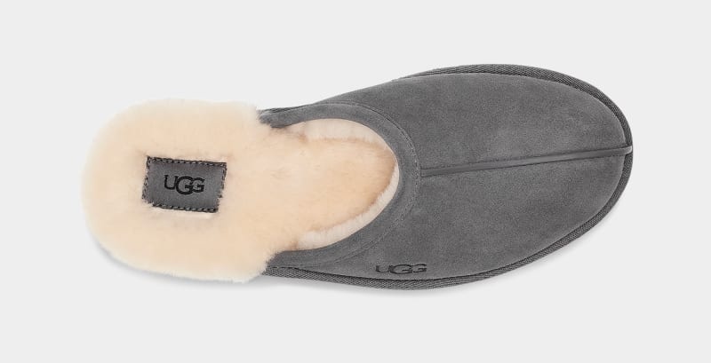 Dark Grey Ugg Scuff Men's Slippers | South Africa-7054138