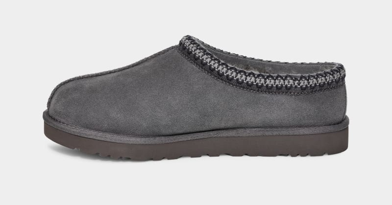 Dark Grey Ugg Tasman Men's Slippers | South Africa-6791380