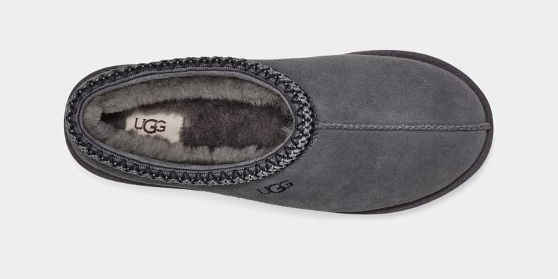 Dark Grey Ugg Tasman Men's Slippers | South Africa-6791380