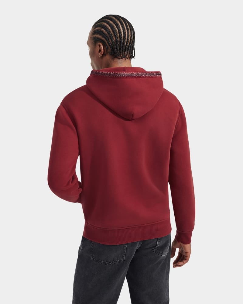 Dark Pink Ugg Tasman Men's Hoodie | South Africa-1086495