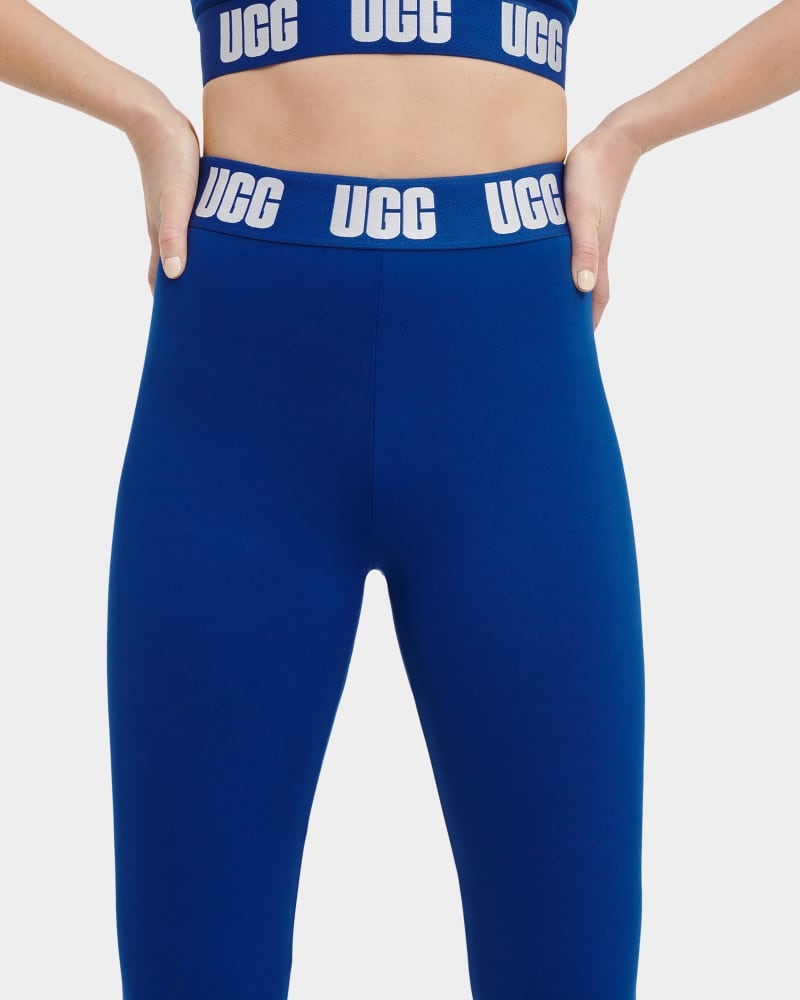 Deep Blue Ugg Mckena Logo Women's Leggings | South Africa-2098745