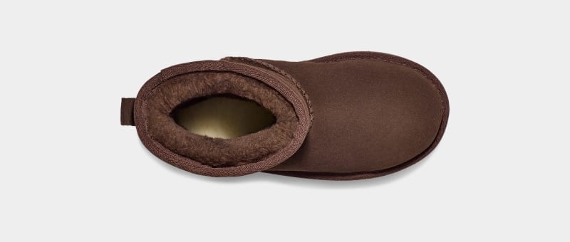 Deep Brown Ugg Classic Mini Platform Kids' Boots | South Africa-9684120