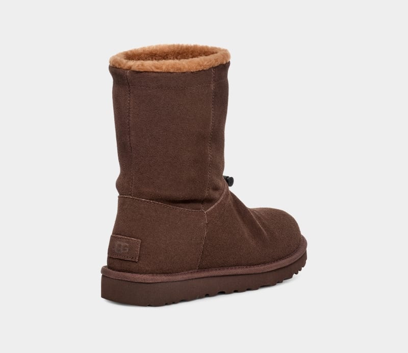 Deep Brown Ugg Classic Short Toggler Women's Winter Boots | South Africa-1845637