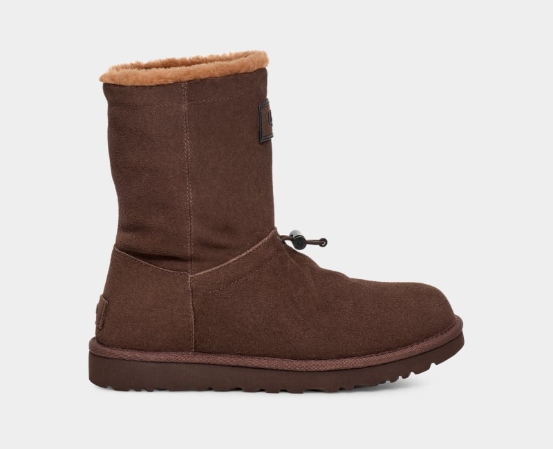 Deep Brown Ugg Classic Short Toggler Women\'s Winter Boots | South Africa-1845637