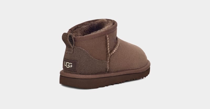 Deep Brown Ugg Classic Ultra Mini Kids' Boots | South Africa-4023198