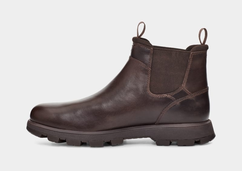 Deep Brown Ugg Hillmont Men's Chelsea Boots | South Africa-3485702