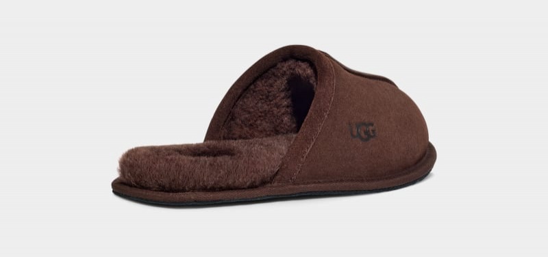 Deep Brown Ugg Scuff Men's Slippers | South Africa-8524139