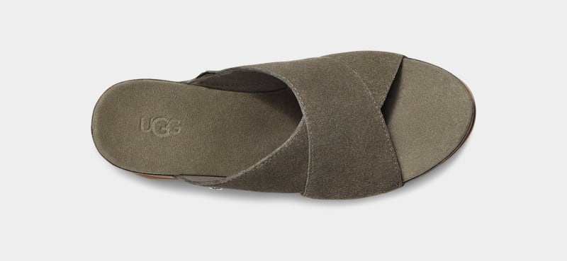 Green Ugg Abbot Women's Slides | South Africa-3892415