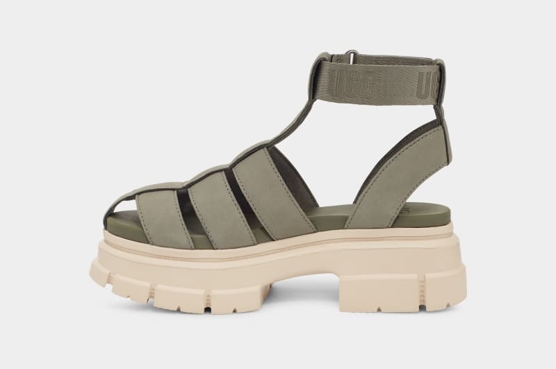 Green Ugg Ashton Strappy Women's Sandals | South Africa-8397201