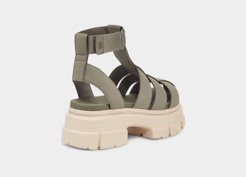 Green Ugg Ashton Strappy Women's Sandals | South Africa-8397201