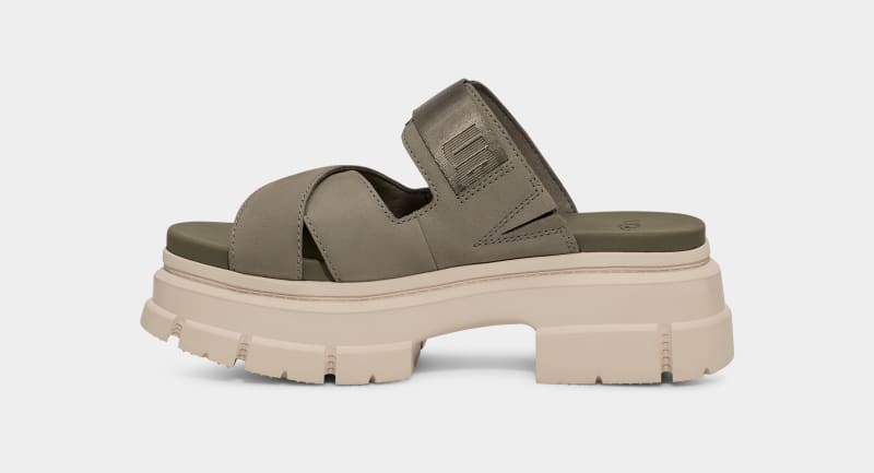 Green Ugg Ashton Women's Slides | South Africa-7659824