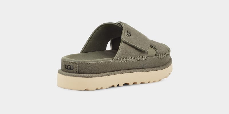 Green Ugg Goldenstar Cross Women's Slides | South Africa-0297654