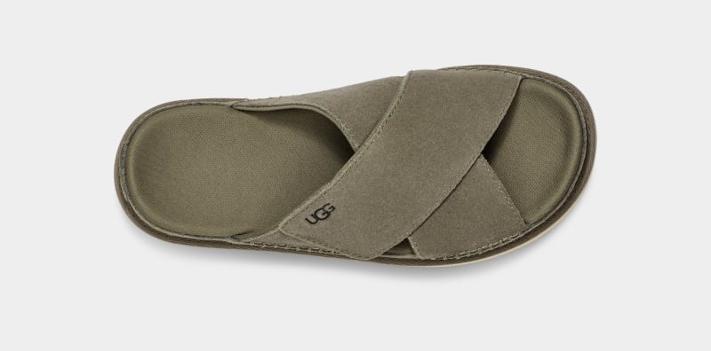 Green Ugg Goldenstar Cross Women's Slides | South Africa-0297654