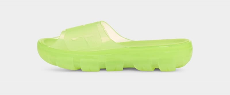 Green Ugg Jella Clear Women's Slides | South Africa-5860972