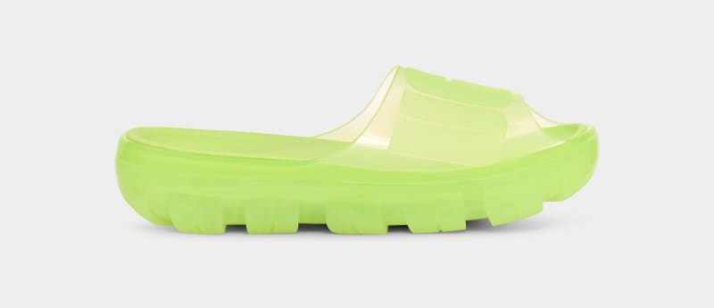 Green Ugg Jella Clear Women\'s Slides | South Africa-5860972