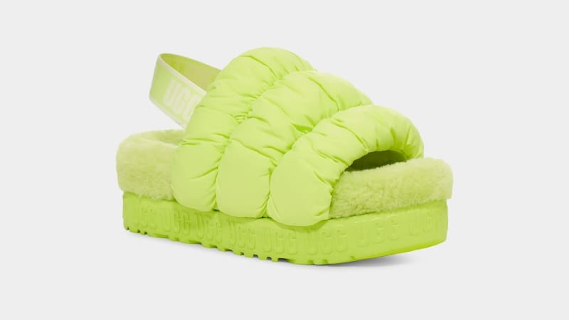 Green Ugg Scrunchita Women's Slippers | South Africa-6715420