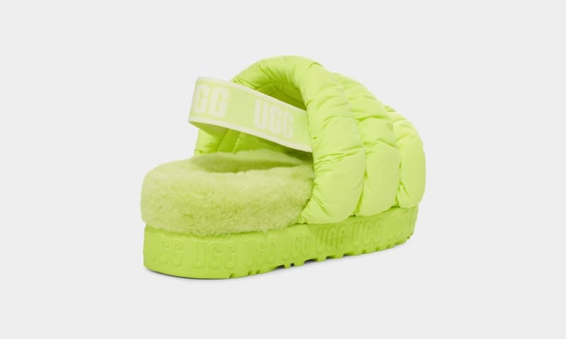 Green Ugg Scrunchita Women's Slippers | South Africa-6715420