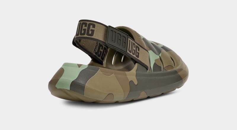 Green Ugg Sport Yeah Camopop Men's Sandals | South Africa-3482751