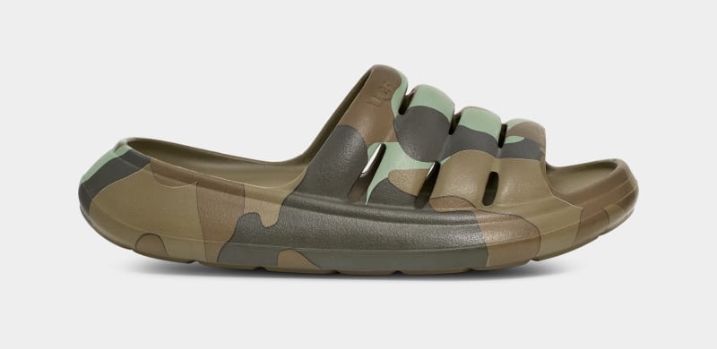 Green Ugg Sport Yeah Camopop Men's Sandals | South Africa-3482751