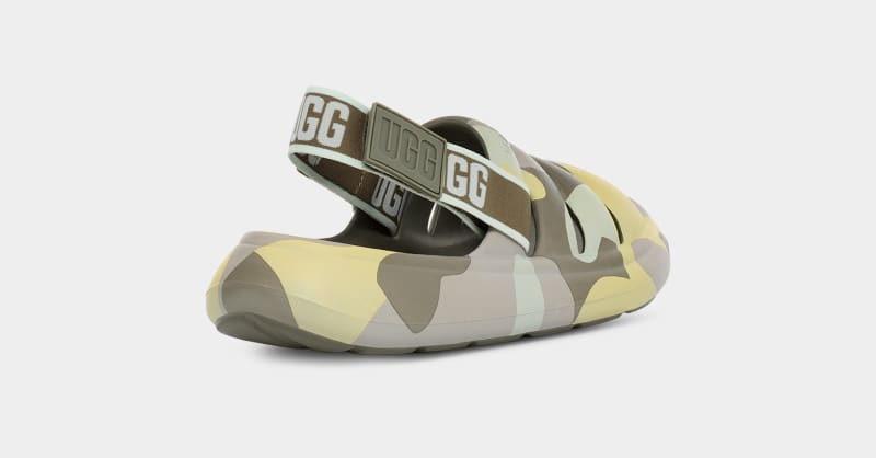 Green Ugg Sport Yeah Camopop Women's Slides | South Africa-3478065