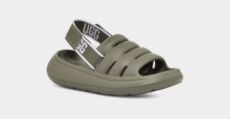 Green Ugg Sport Yeah Women's Slides | South Africa-9628705