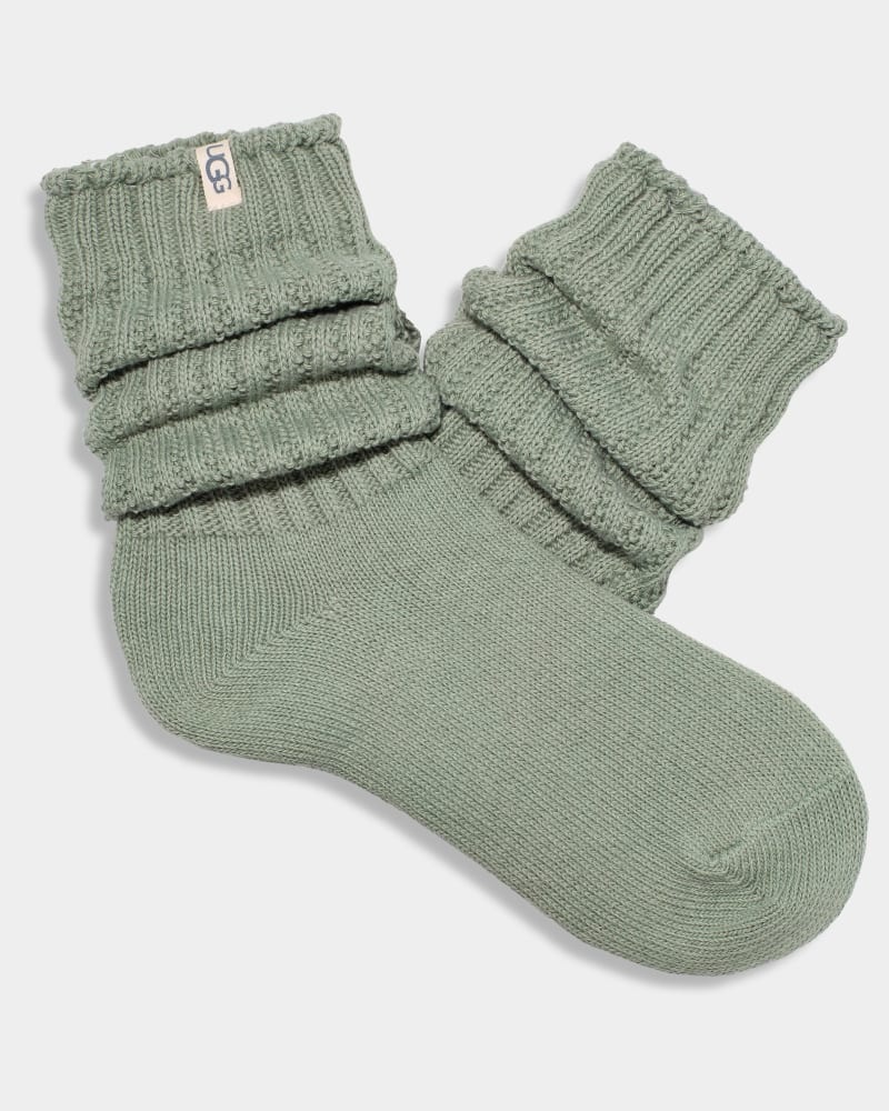 Green Ugg Tyla Slouchy Crew Women's Socks | South Africa-7539460